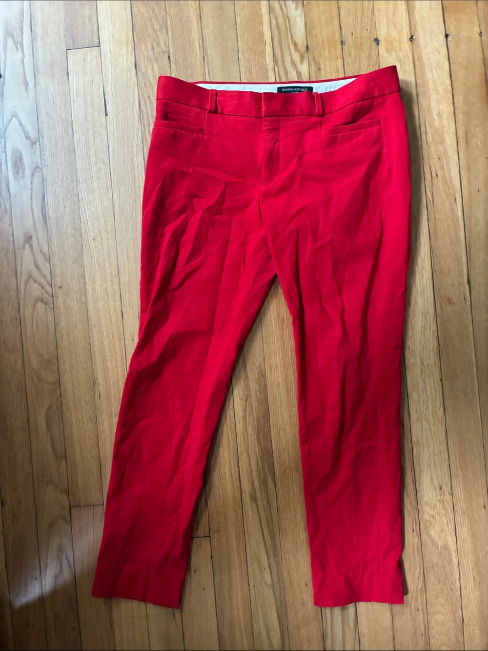Banana Republic Bright Red Women's Tailored Trousers